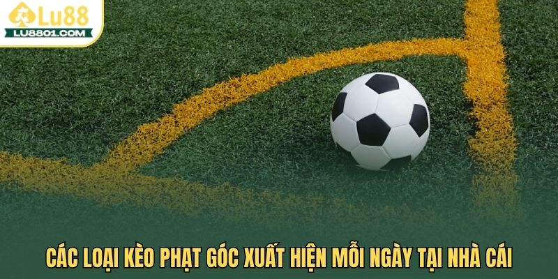 Các loại kèo phạt góc xuất hiện mỗi ngày tại nhà cái