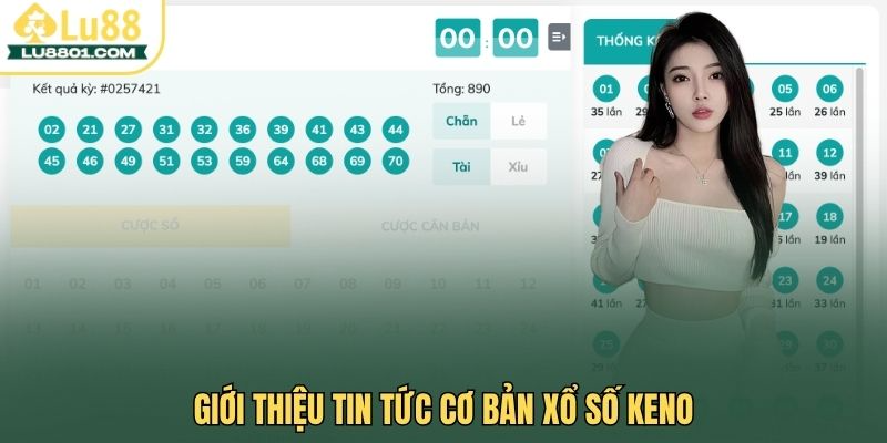 Xổ số Keno LU88 – Trải nghiệm xổ số nhanh dễ trúng lớn 1 Giới thiệu tin tức cơ bản xổ số Keno